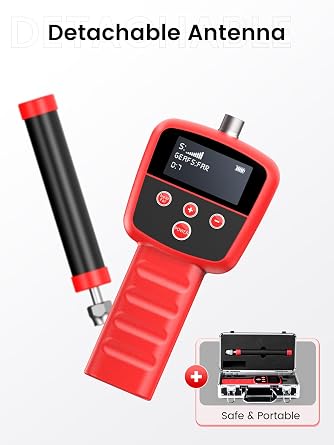 Oiiwak 512Hz Pipe Locators Receiver, Underground Pipe Sewer Inspection Drain Locator with LED Screen Portable and Durable with Headphones for Construction & Plumbing
