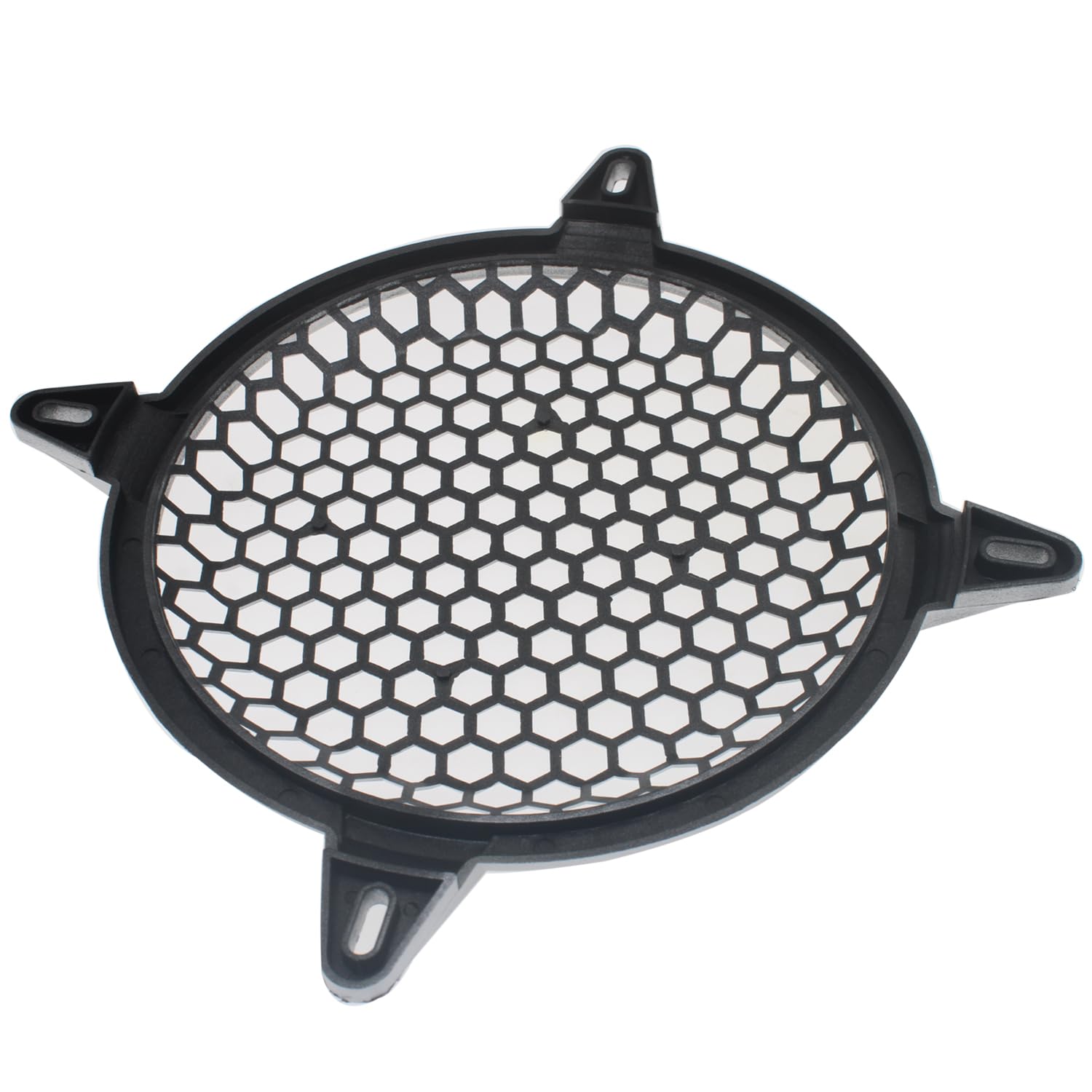 2 Griglie Per Altoparlanti Da 15,2 Cm (170 Mm) – Coperture A Nido D’Ape In ABS Argento Con Viti Per Subwoofer E Casse Auto - 2