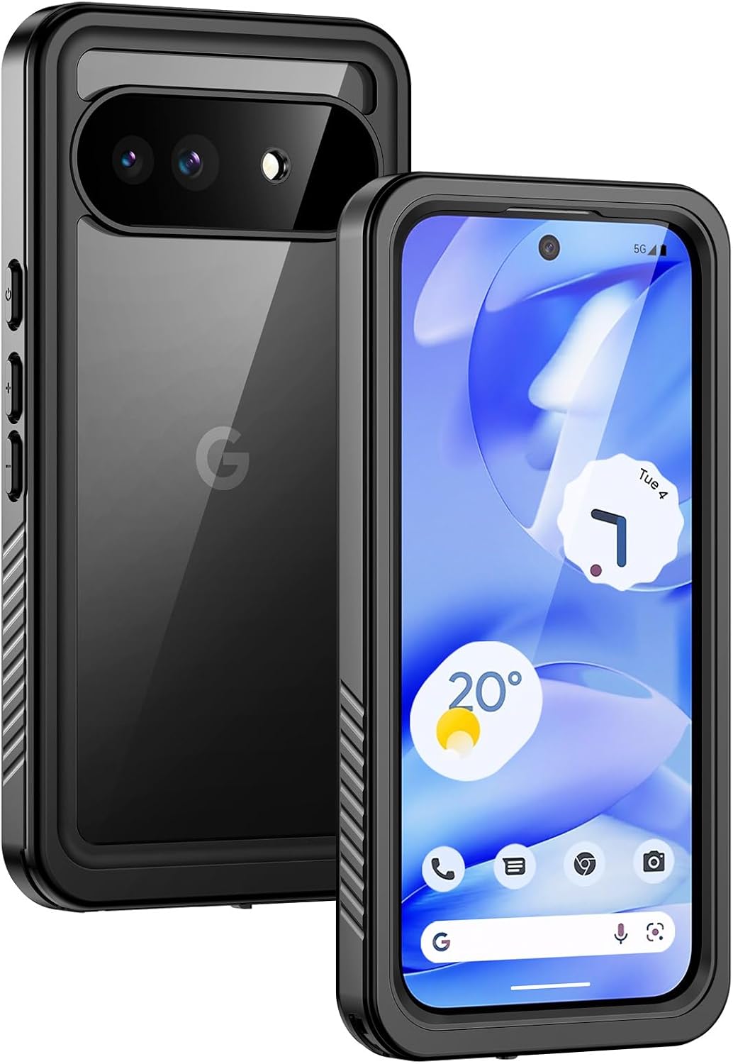 Lanhiem Case for Google Pixel 9A IP68 Waterproof Shockproof