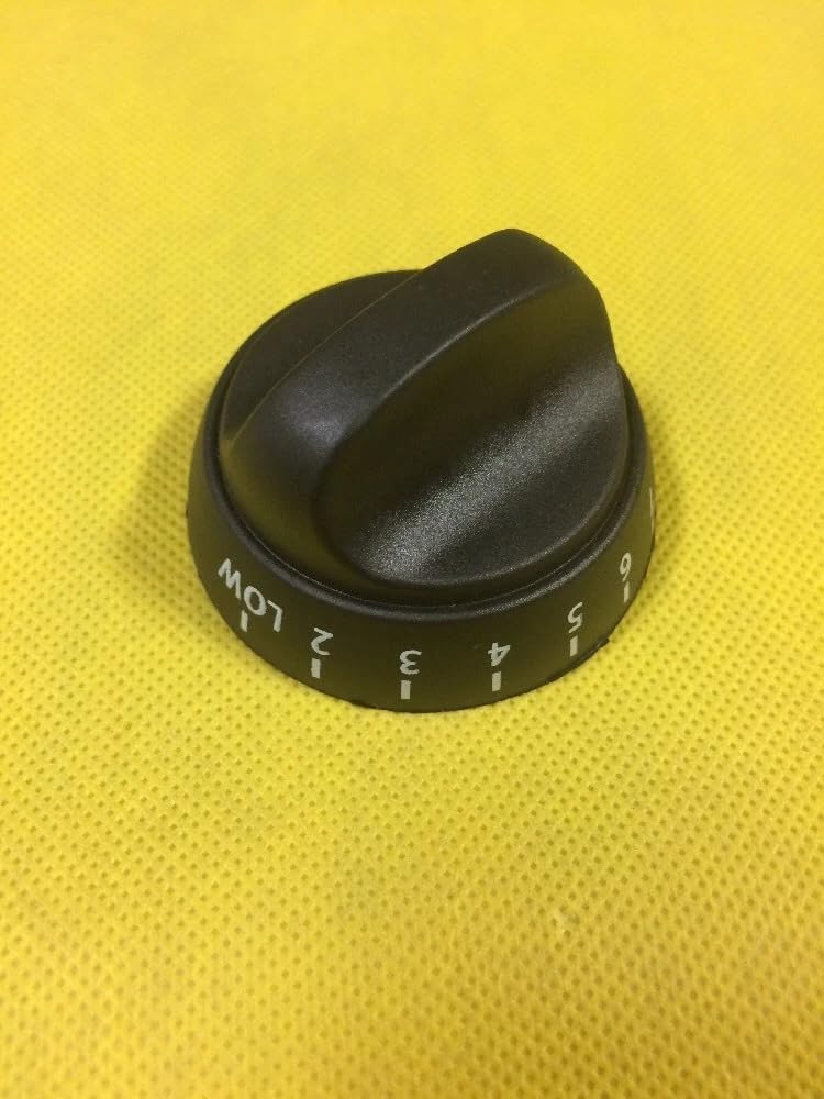 Single piece Burnner Knob Black