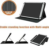 Vista 4 de Funda universal giratoria para tablet de 9 pulgadas de 10 pulgadas, funda protectora universal para Negro