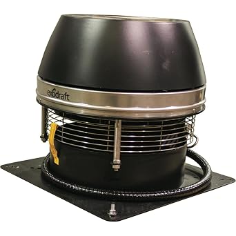 111.001.0121 Rsht009 High Temperature Exhaust Fan, 0.85 Amp, Plastic, 11.7" x 10.8" x 10.8"