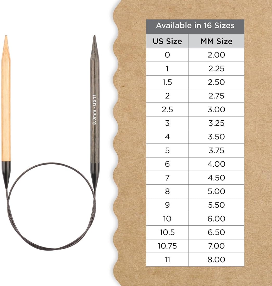 Knitter’s Pride Day & Nite Fixed Circular Needle 16”(40cm) - US 11(8mm)