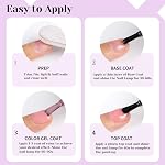 Baby Rose Gel Nail Polonais, Rose clair Violet Gel Polonais, 0.51 Fumer Oz UV Pink Gel Polonais pour Salon de Manucure ou DIY Art de ongles à la maison