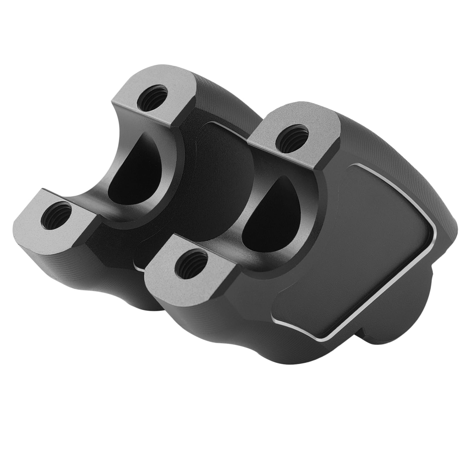 Riser per manubrio moto 45 mm in alluminio per Honda Rebel 1100 500 300 250 CMX 1100 CMX 500 CMX 300 CMX 250 2017-2025 (nero)