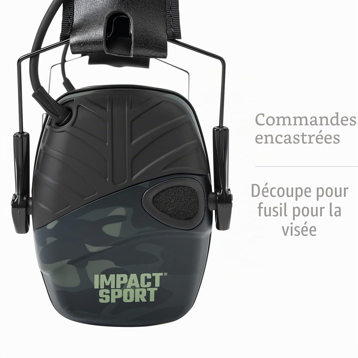 Howard Leight Honeywell Impact Sport Casque antibruit électronique pour tir de tir MultiCam Noir (R-02527)