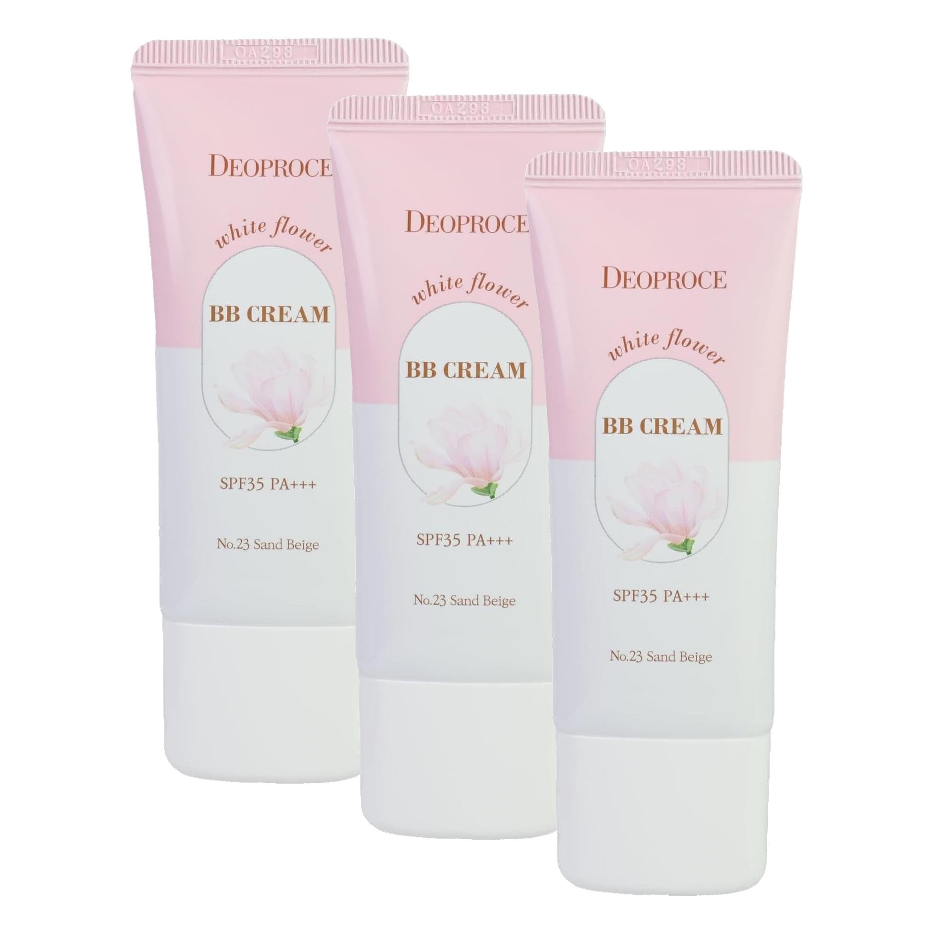 Deoproce Beyazlatıcı ve Işıltı Artırıcı White Flower Bb Krem 30 mililitre No:23 (3 paketi)