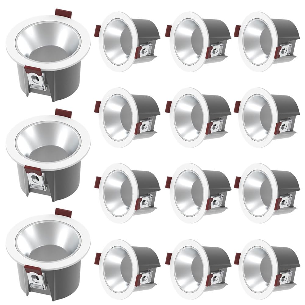BHGFYXBS Aluminum Recessed,Round Flush Mounted Spotlight, High Brightness Led Panel Ceiling Lights, Creative Embedded Ceiling Fixture Fittings,3000K,3500K,4000K,6000K Optional,3000k-7W
