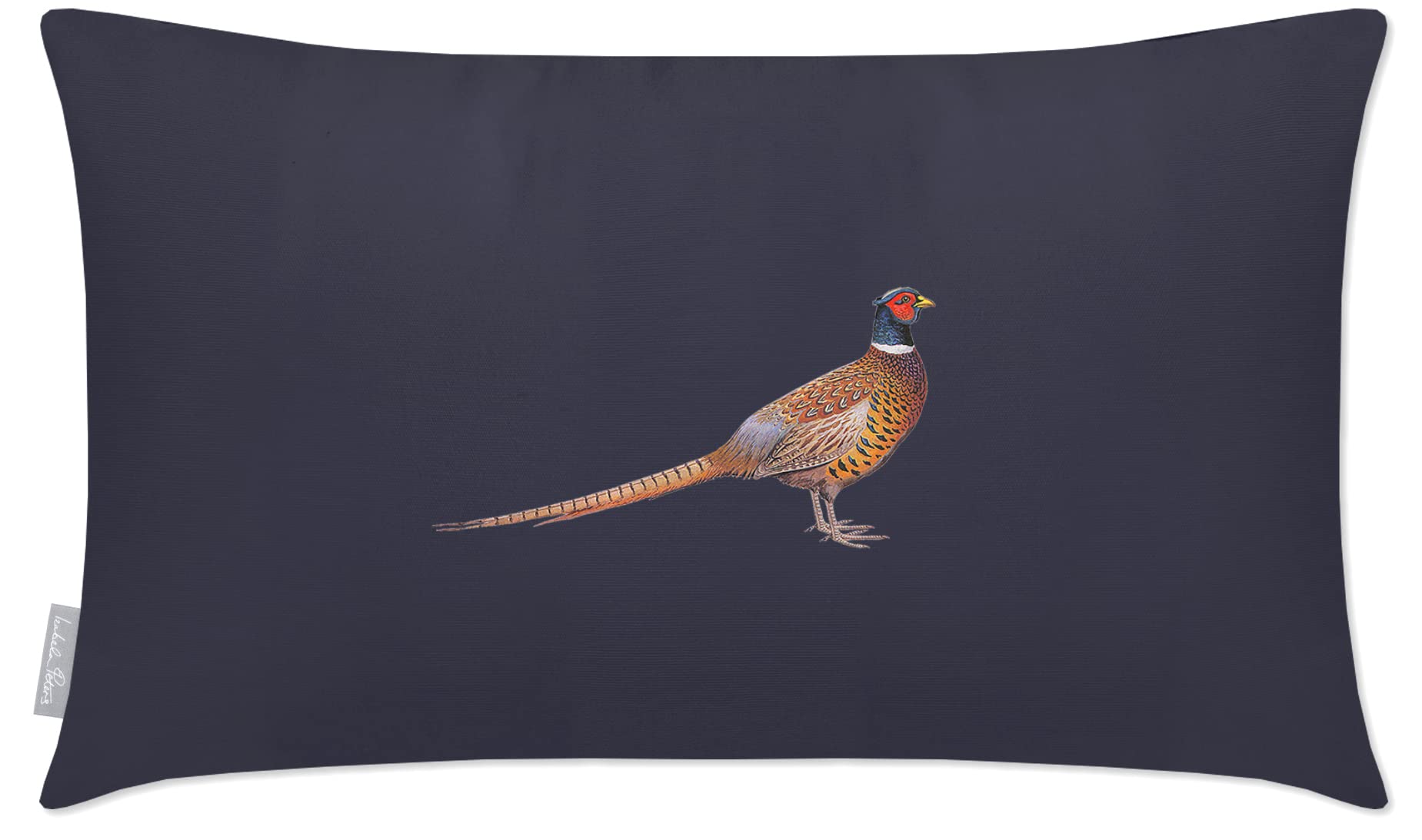 Izabela Peters Outdoor Cushions Waterproof, 60 x 40 cm, Filled Outdoor Cushion, Pheasant - Graphite, Garden Furniture Cushions, Outdoor Seat Cushions, Garden Chair Cushions โ image 1