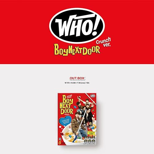 Vista 2 de BOYNEXTDOOR - 1ST SINGLE ALBUM [WHO!] (CRUNCH Ver.) Out Box + Photo Book + CD-R + Photocard + Postcard + Sitcker Book + Folded Poster + 3 Extra