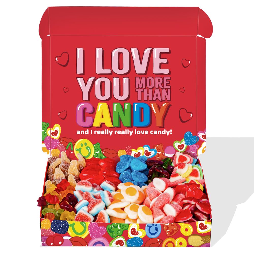 Wunnie box by American Uncle – Idea Regalo San Valentino per lei o per lui, fidanzato o fidanzata, regalo anniversario – box caramelle San Valentino da 1kg