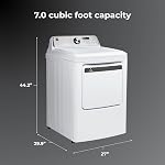 Kenmore 7.0 cu. ft. Séchoir électrique à charge avant - avec Garde pour réduire les rides & Statique - Séchage intelligent du capteur - LED - blanc