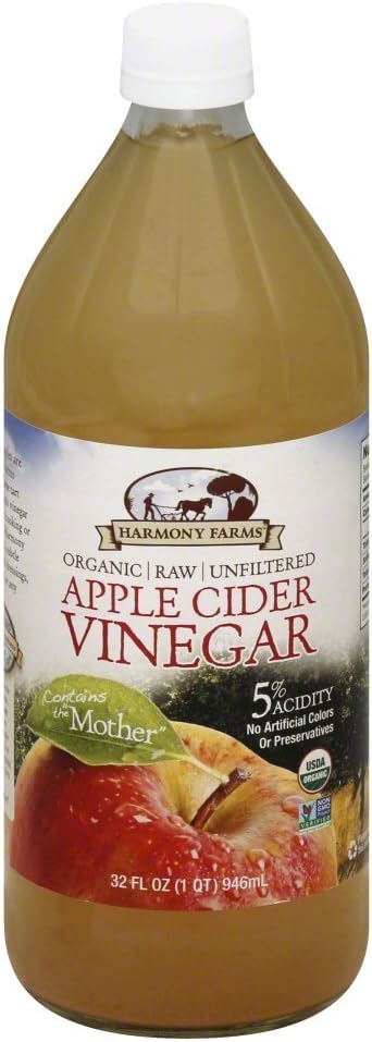Harmony Farms Vinegar Apple Cider Organic, 32 oz