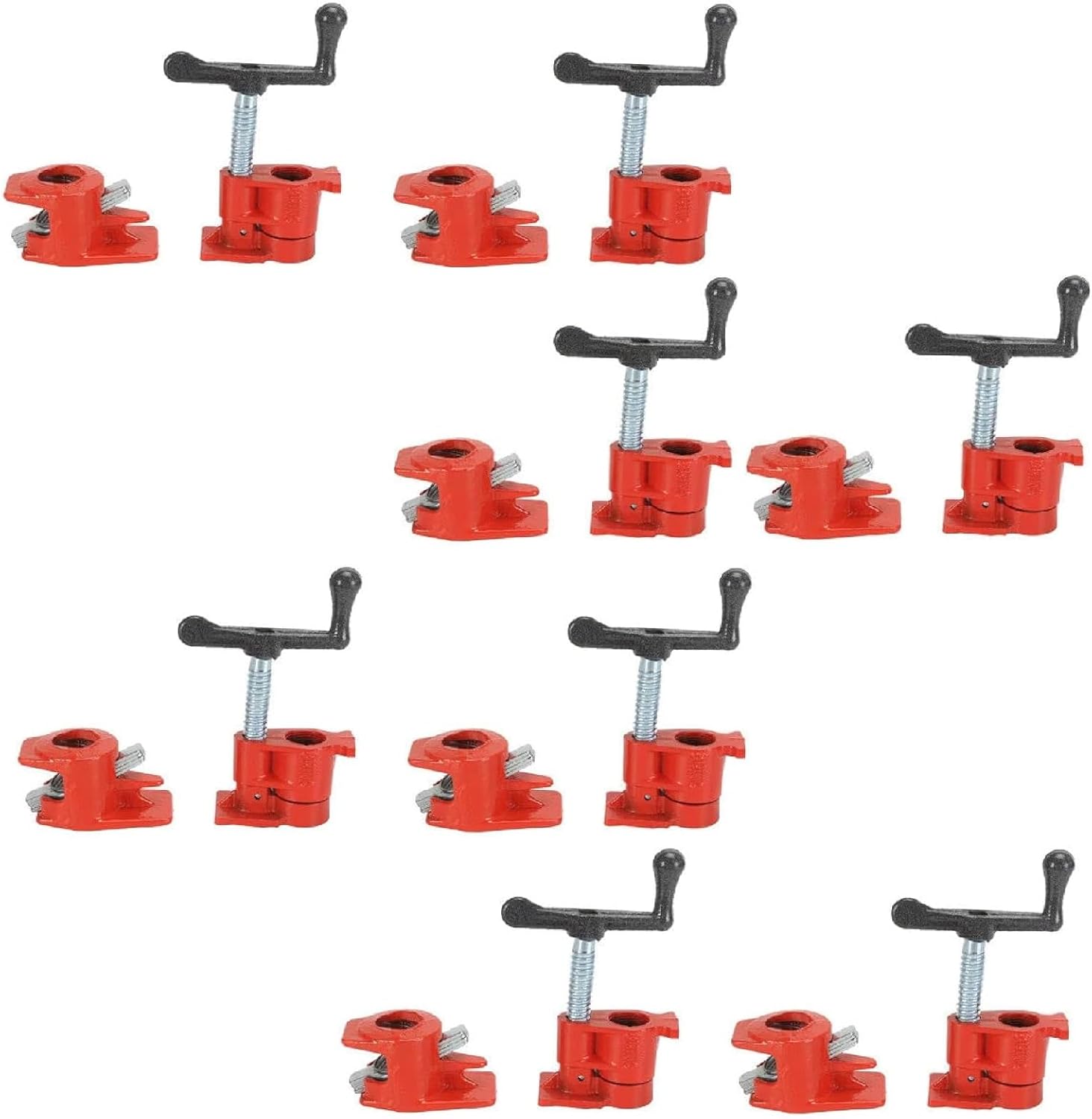 ZOENHOU 8 Stück Einhandzwingen - 103mm Spannweite F-Klemmen - Für Holz & Handwerk