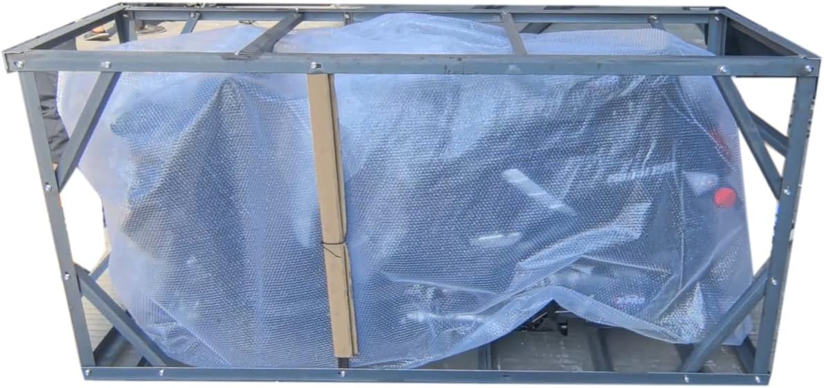 X-PRO Kauai 150cc Moped secured in metal frame