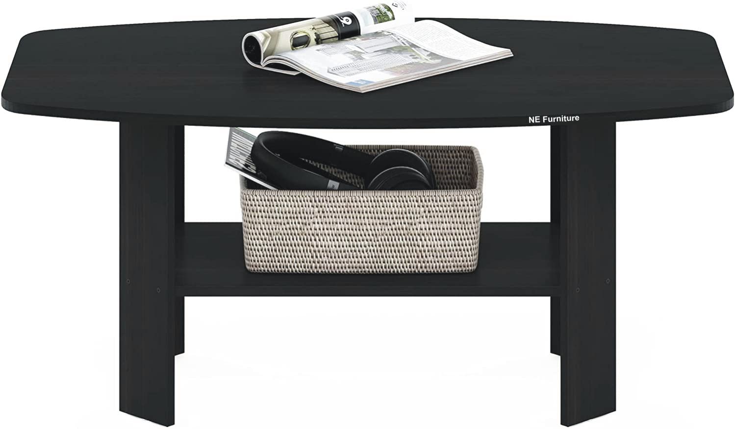 NE Furniture Simple Design Coffee Table (BlackWenge) DIY(Do-It-Yourself)