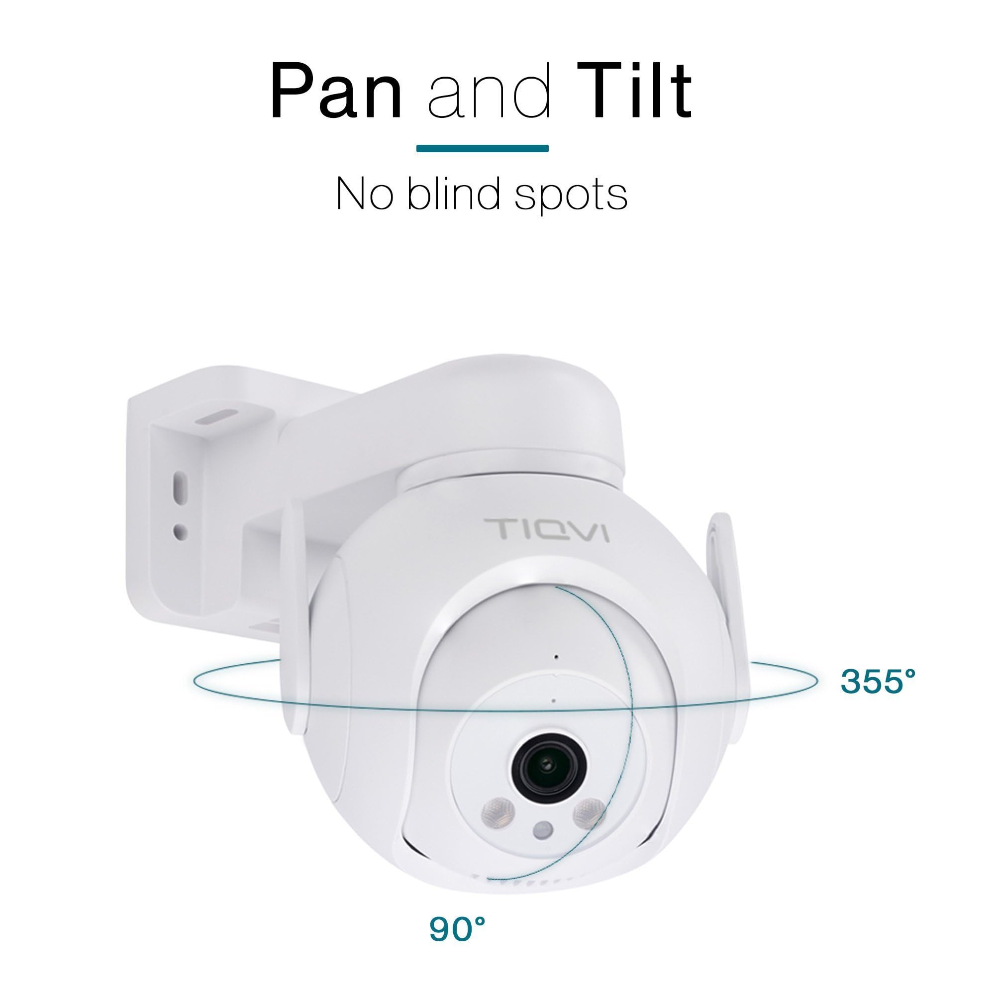 Zewnętrzna kamera WiFi Smart PTZ, 1080P, Dualband (2,4 / 5 GHz), noktowizor na podczerwień, wykrywanie ruchu, dwukierunkowy dźwięk