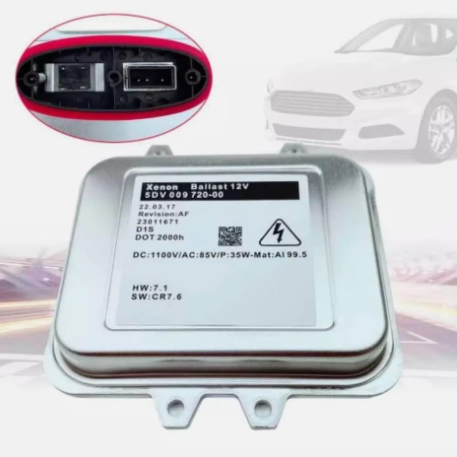 Auto Reattore Compatibile Con Skoda Per Octavia Per 3 2009-2013 Auto 12V 35W Xenon H-ID Unità Di Controllo Fari D1S Lampadina 5DV009720001 Ricambi Auto