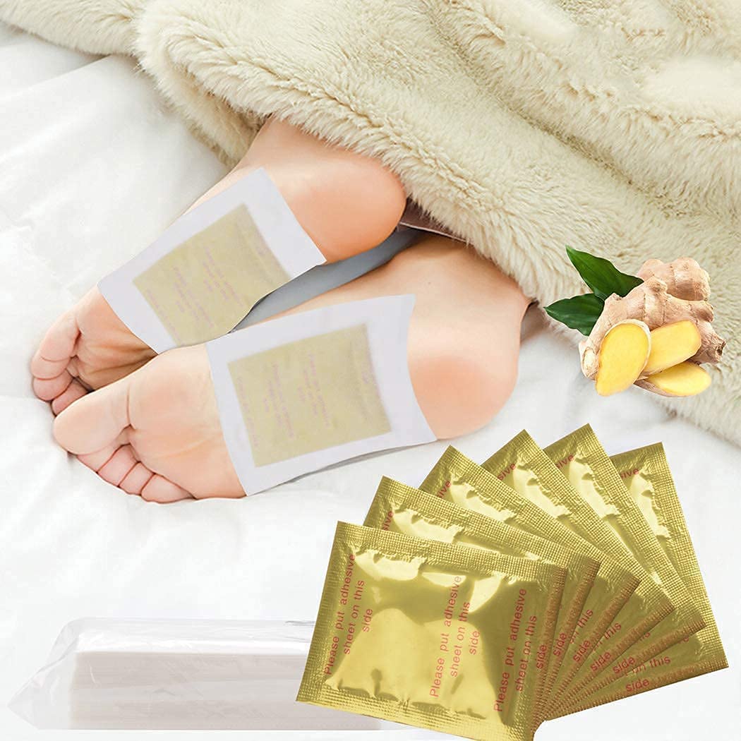 ShopiBuy Detox Organic Health Foot Patch Remove,Pain Free Foot Pads for Stress Relief Sleep, Natural ingredients Toxins Ginger Foot Detox Pads For Adhesive Foot And Body Cleansing (10 Pads) 6 61F2SdwK5QL. SL1050