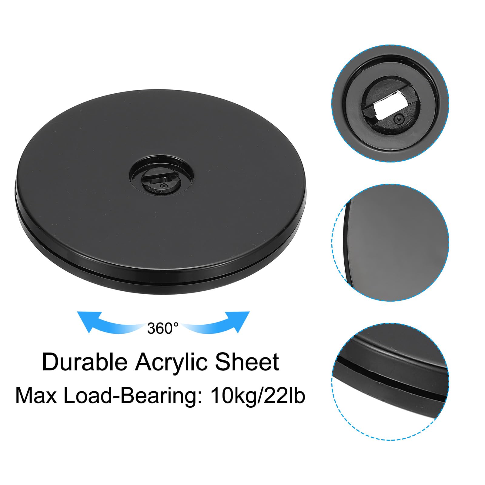 PATIKIL 4 Inch Heavy Rotating Swivel Stand - Image 3