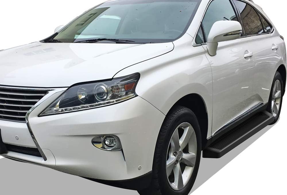 HD Ridez Running Board 6" Black Compatible with Lexus RX350 2010-2015 (Nerf Bar Side Steps Side Bars)