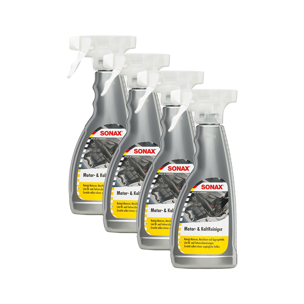 SONAX 4X 05432000 Motor- & KaltReiniger MotorReiniger Kalt Reiniger 500ml