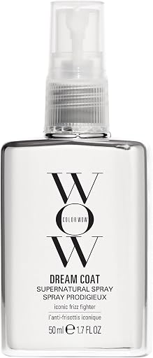 COLOR WOW Dream Coat – Anti-Humidity Frizz Control Spray for Glass Hair | Anti-frizz treatment and humidity-proofing spray delivers glassy-smooth, frizz-free hair. Heat activated, lasts 3-4 shampoos.