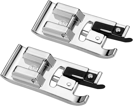 2 PCS Overlock Overcast Presser Foot Universal Fit for All Low Shank Snap-On Sewing Machines Singer, Brother, Babylock, Janome, Kenmore, Juki, Elna & More