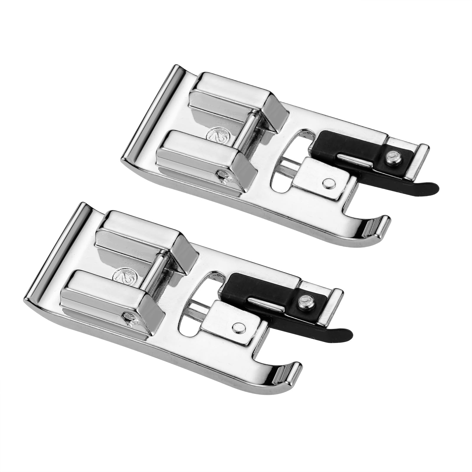2 PCS Overlock Overcast Presser Foot – Universal Fit for All Low Shank Snap-On Sewing Machines (Singer, Brother, Babylock, Janome, Kenmore, Juki, Elna & More)