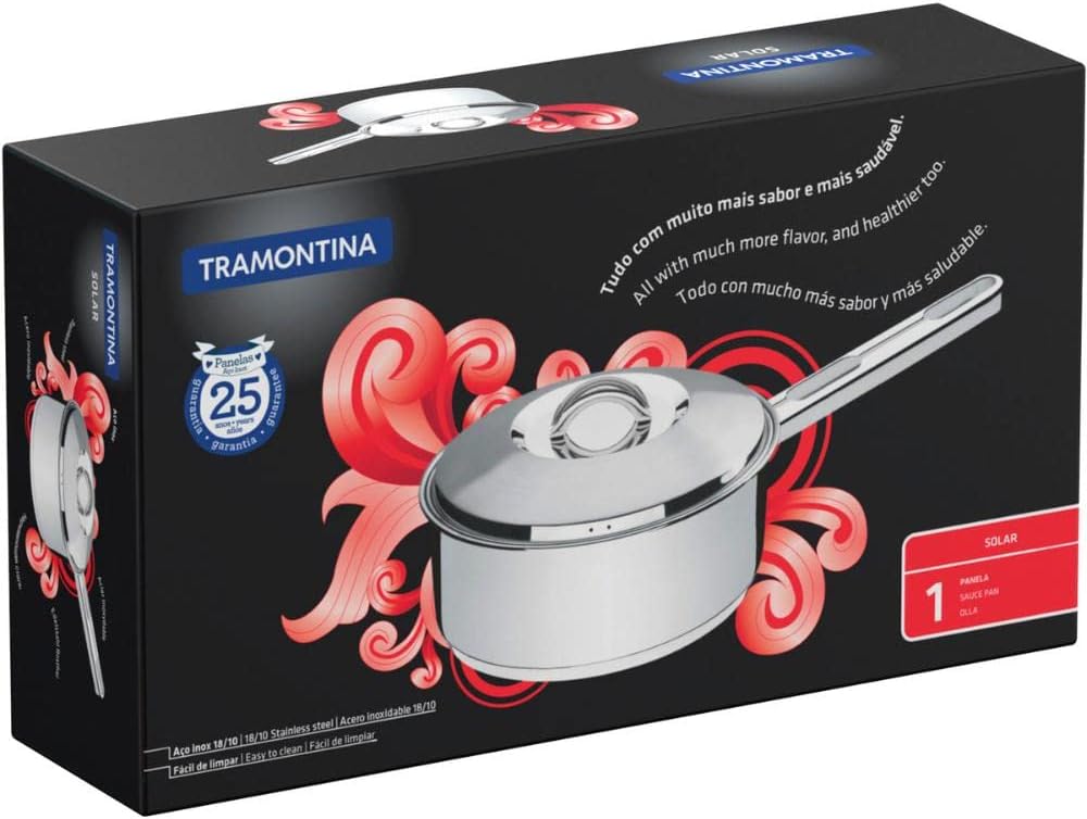 Panela com Fundo Triplo, Tramontina, Solar 62501160, Inox, dimetro de 16 cm