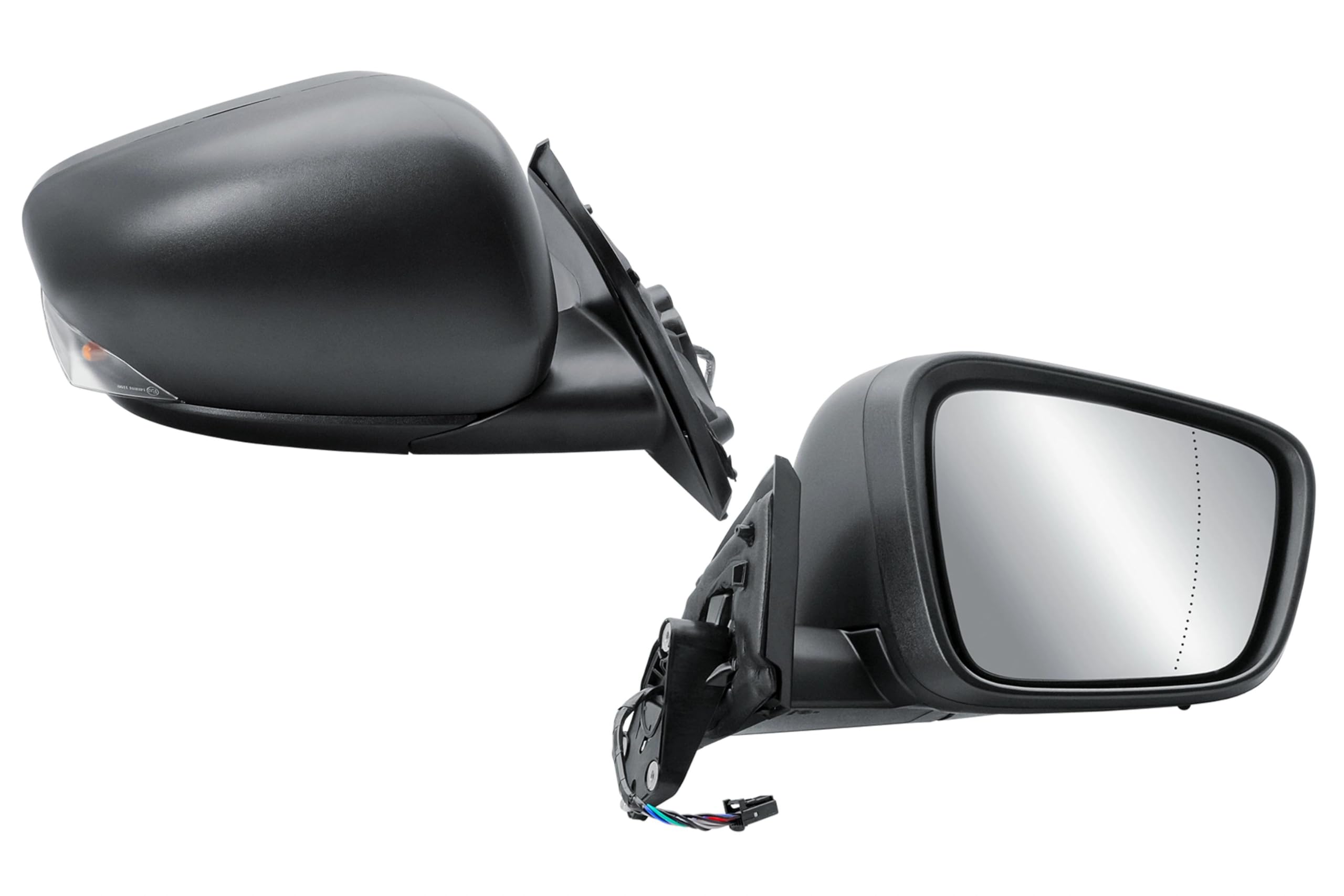 Espejo exterior derecho lado pasajero electrico y calefactable plegable manual con cubierta texturizada trasera para Renault Kangoo Nissan Townstar Mercedes Citan 2023-2026
