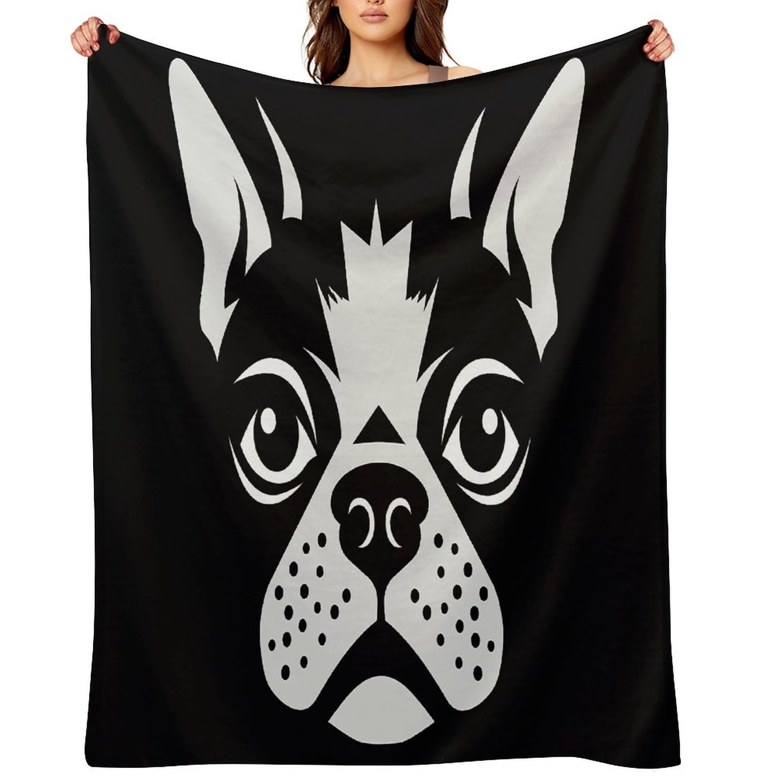 Fekiloot Style French Bulldog3 Throw Blankets Camping Blanket40 X50