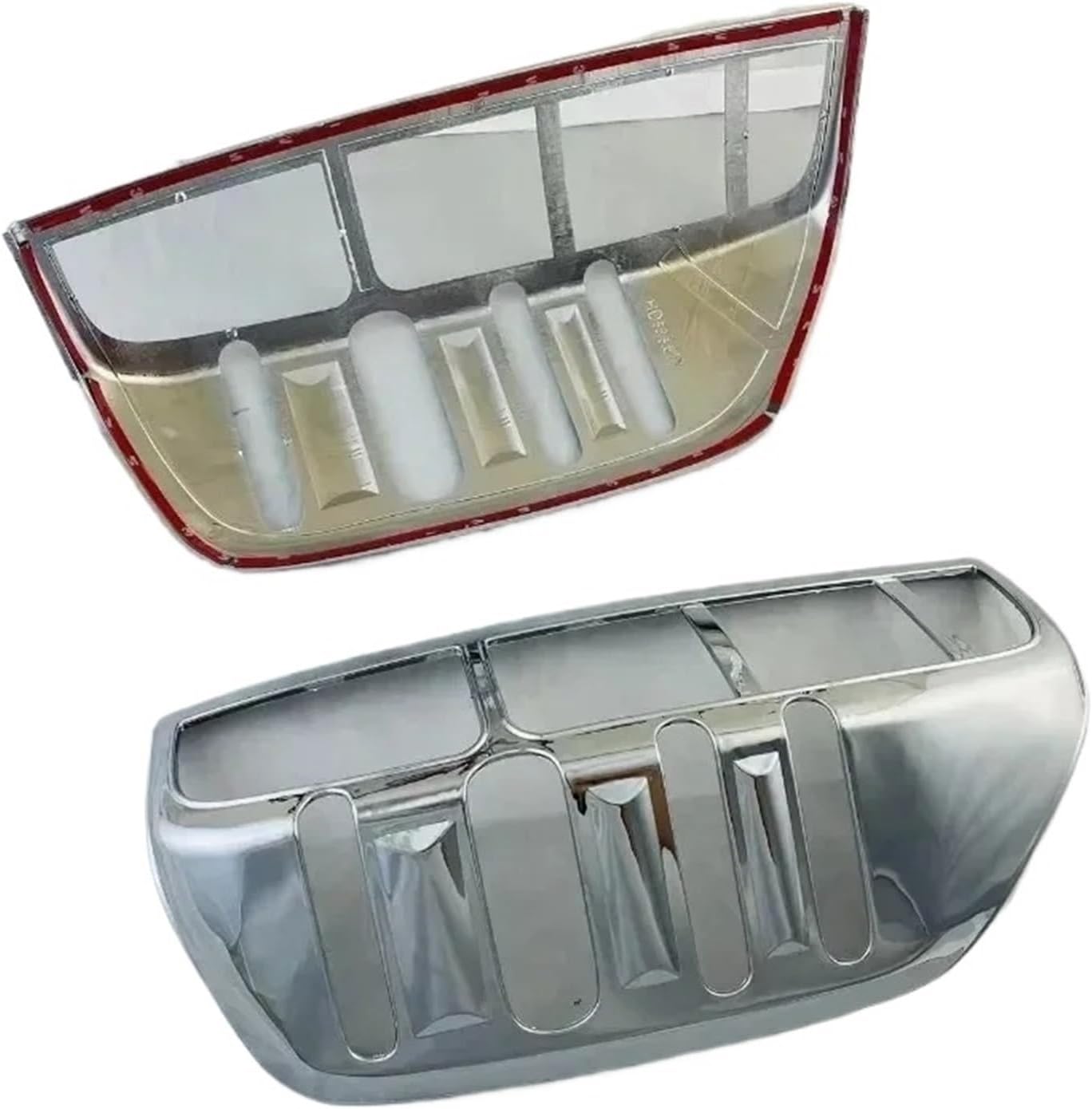 Rear Light Frame Compatible For Suitable 2007-2014 D40 Frontier Tail Light Cover With Electroplated