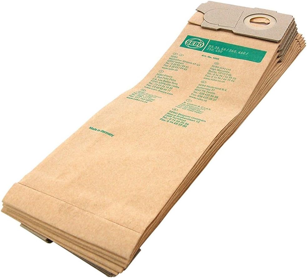 Sebo BS 360 Paper bags - Pack of 10 fits all BS360 commercial range