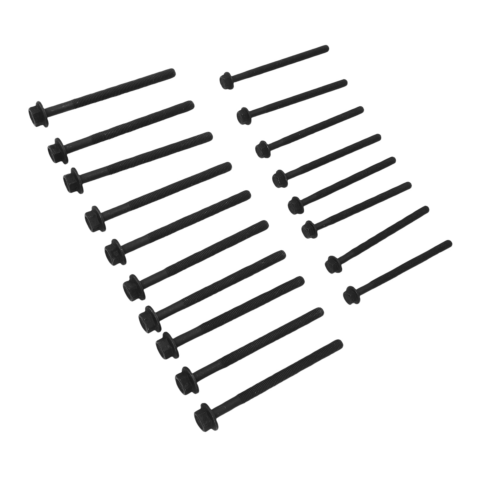 Set di bulloni per testata Kit di fissaggio durevole ad alta resistenza per Transit MK7 MK8 Custom 2.2 FWD RWD dal 2006 in poi 18 pezzi in metallo
