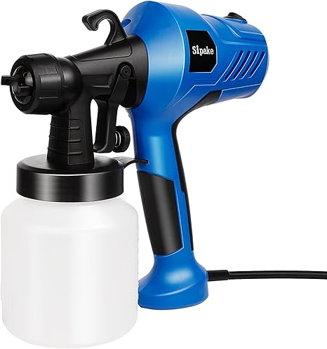 Amazon Sipake スプレーガン 塗装 電動スプレーガン 家庭用 小型 電動塗装機 3つの噴霧方法 水平 垂直 丸型噴霧 噴射量調節可能 800ml 軽量 0 95kg 水性 油性どちらの塗料もok 電気スプレーガン 電動ペインター Diy 木材 プラスチック 金属 スプレー可能 日本語