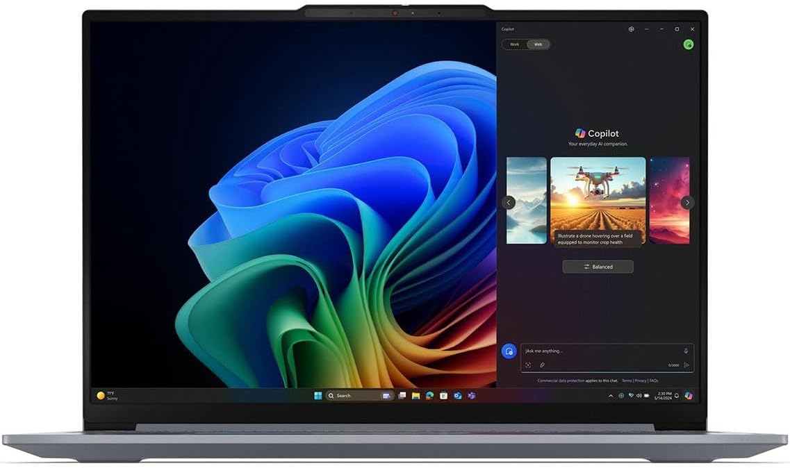 Lenovo ThinkBook 16 G7 QOY 21NH000JUS 16" Copilot+ PC Notebook - WUXGA - Qualcomm Snapdragon X Plus X1P-42-100 - 16 GB - 512 GB SSD - English (US) Keyboard - Luna Gray - Qualcomm Chip - 1920 x 1200 -
