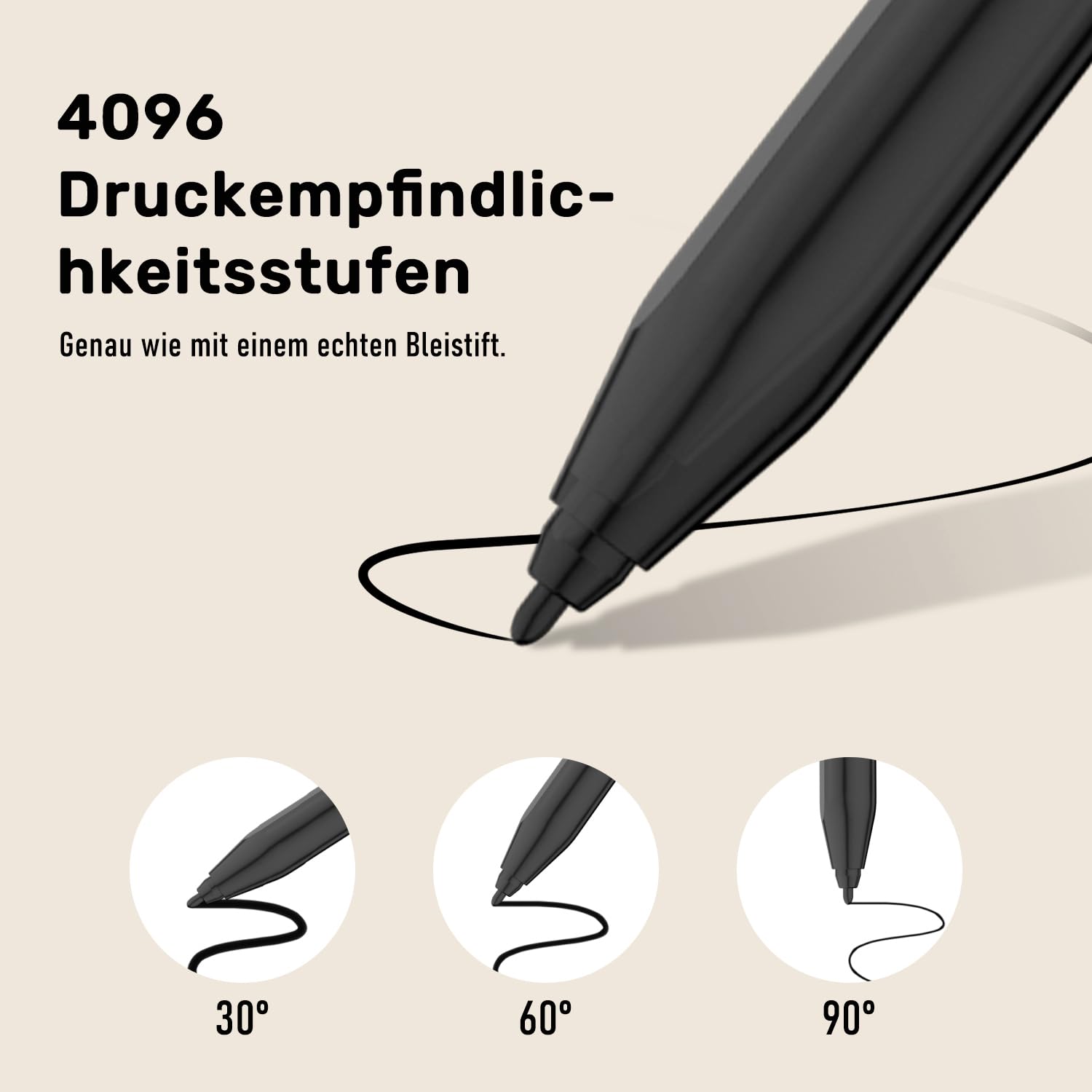 Stylus Pen für Remarkable 2 Stift, EMR Stift mit Radiergummi, 4096 Druckstufe, Handflächenabweisung, Magnetischer Adsorption, EMR Pencil geeignet für Kindle Scribe/Remarkable 2/1