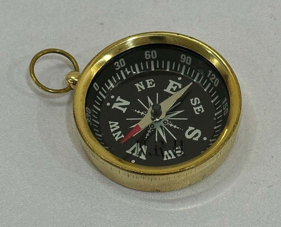 Brújula de latón portátil de 1.75 pulgadas miniatura 2