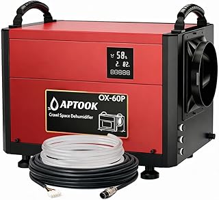 110 Pints Commercial Dehumidifiers for Crawl Spaces & Basement,Under House,Warehouse & Job Sites, Crawl Space Dehumidifier with Drain Hose, Remote Control, Auto Defrost, Humidity Control, CSA Listed