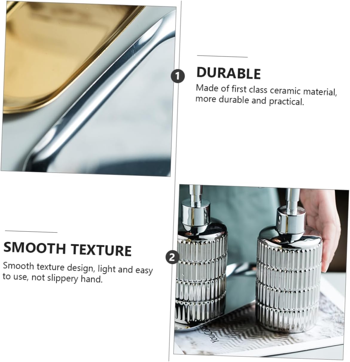 1set Shampoo Dispenser Bottles Press Type Lotion Holders Portable Travel Containers