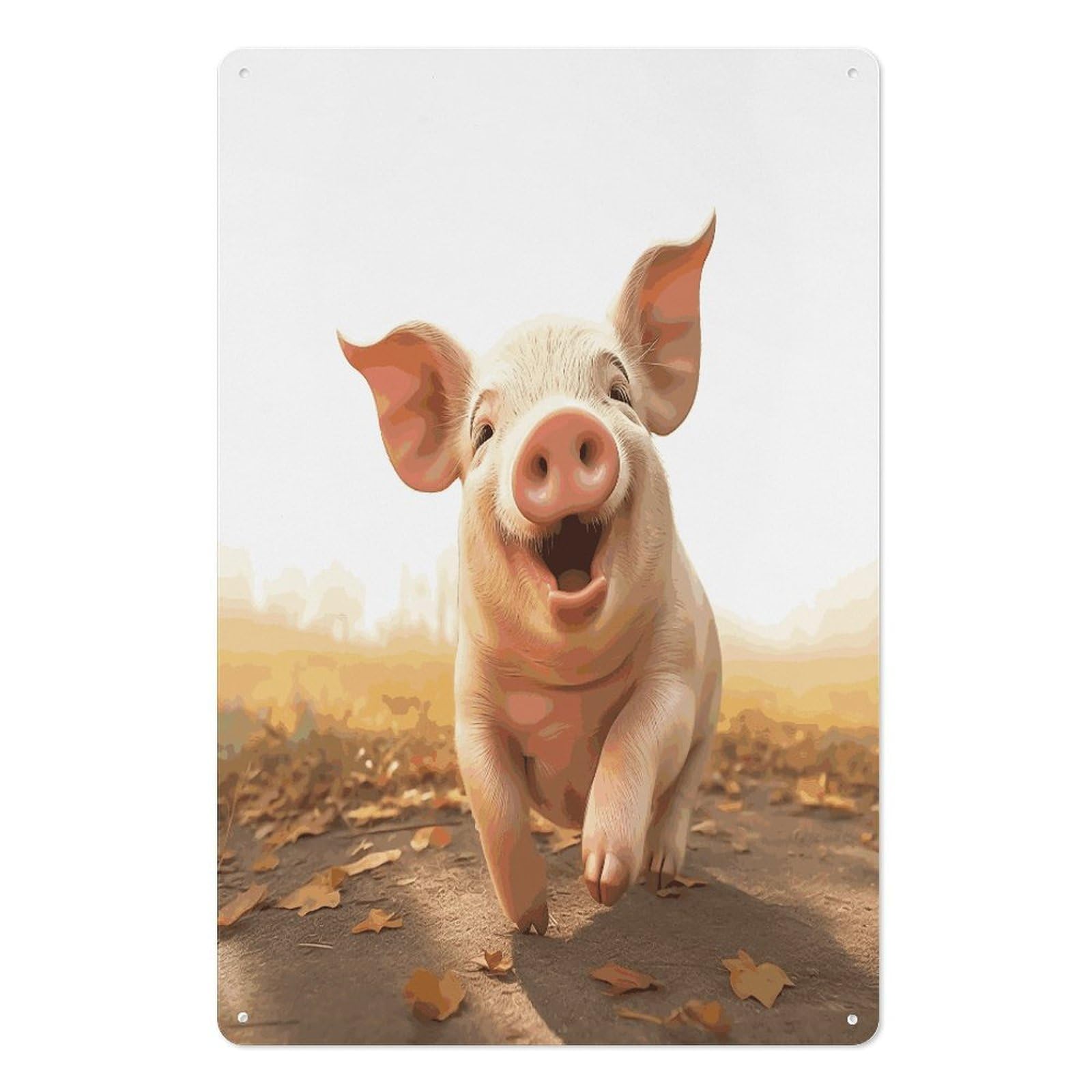 Adfgyerh Style Smiling (17) Tin Sign Hanging Art Prints,Wall Decor For Gifting And Party Decoration 7.9X11.8 Inch,Wall Art For Home Garden Greenhouse Living Room Bedroom Yard