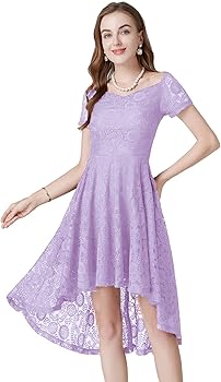 Amazon.com: GATMSTZ Purple Dress Women V-Neck Midi Sexy Lace Summer Dresses  Wedding Party : Clothing, Shoes & Jewelry