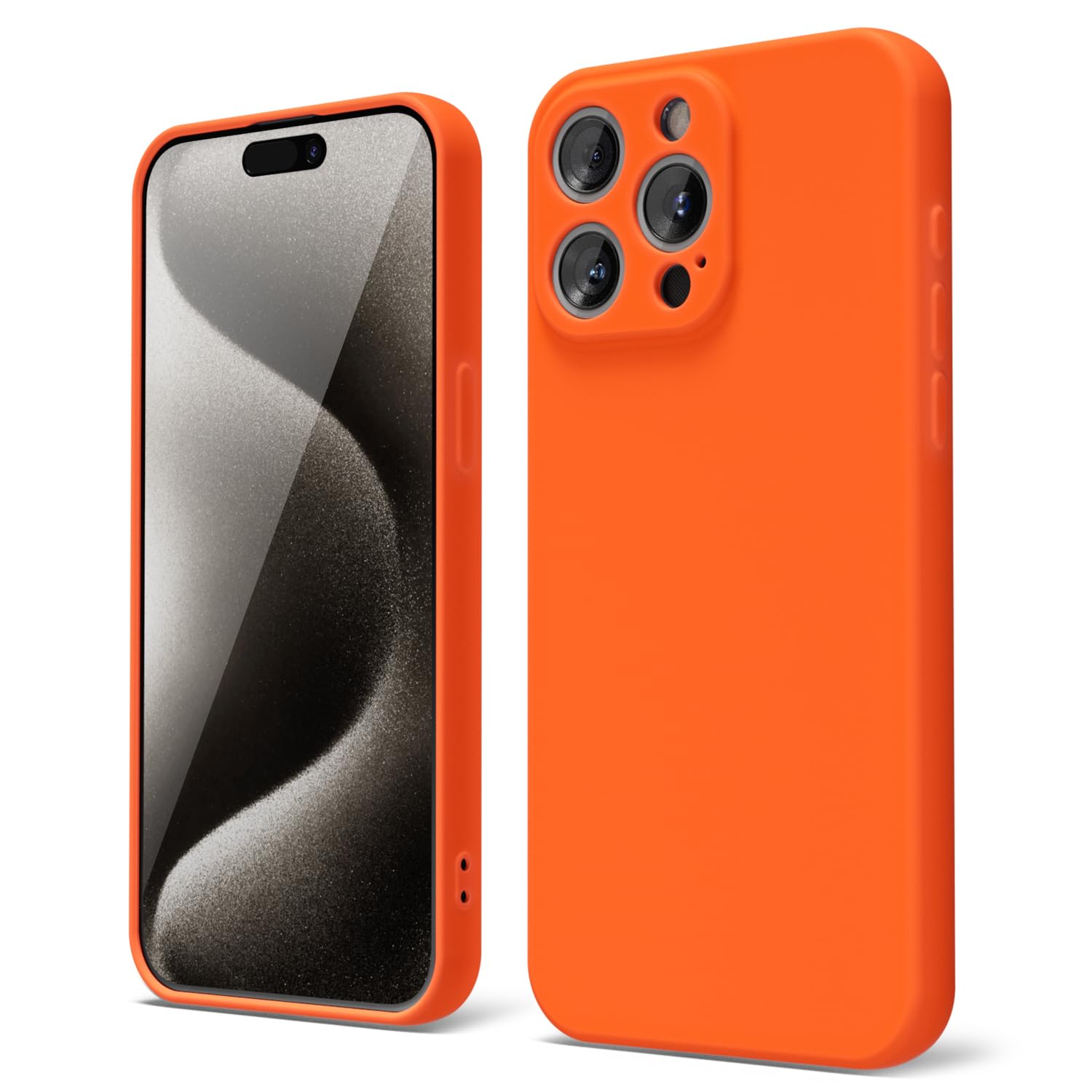 oakxco for iPhone 16 Pro Max Case Liquid Silicone, Soft Rubber Gel Elegant Aesthetic Basic Simple Cover, Cute Thin Slim TPU Matte Solid Color Plain Smooth Case for Women Girl, Light Pink — view 1613