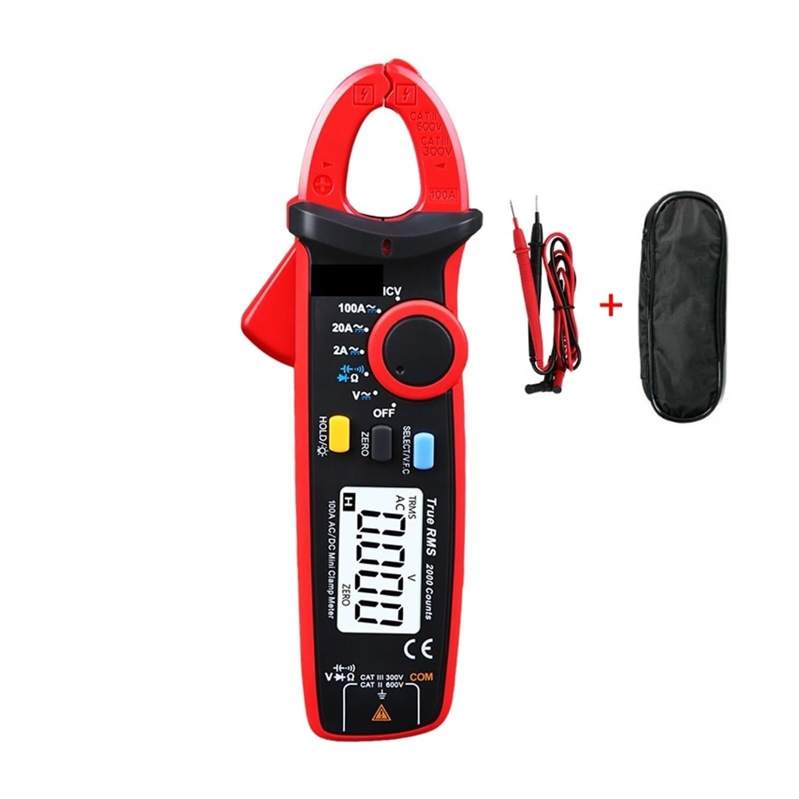 Tester Izolacji, Mini Cyfrowy Miernik Cęgowy Woltomierz Napięcia AC DC 100A Częstotliwość Elektryczna