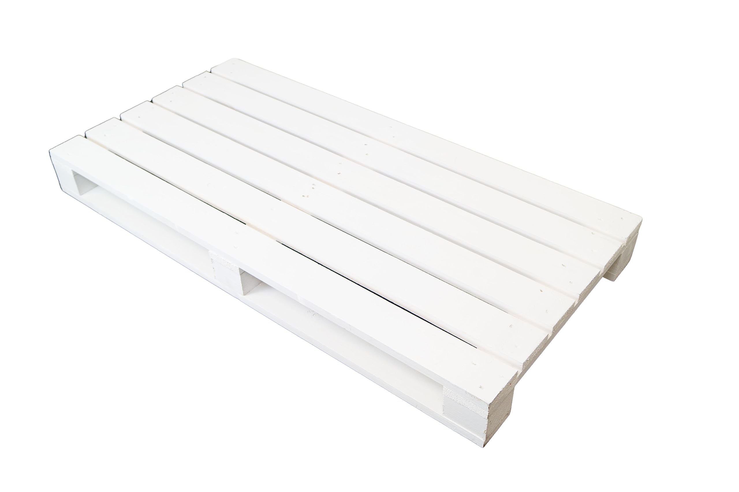 Pallet in legno bianco shabby chic 120 x 60 x 12,5 cm – Pallet monouso di ricambio Upcycling Table (1 pezzo)