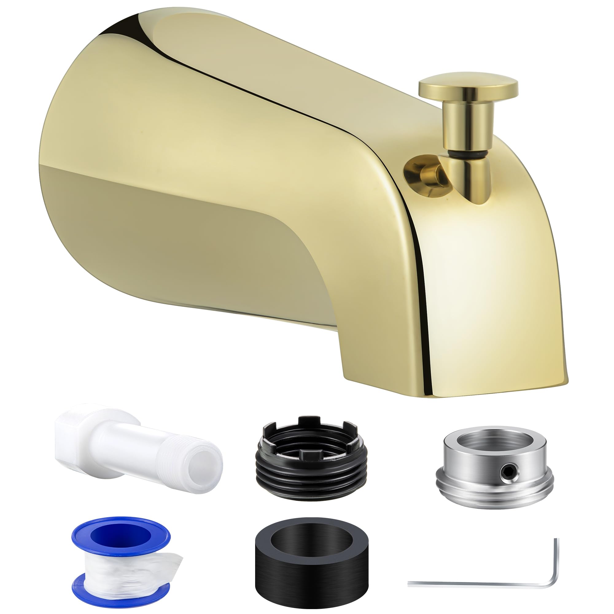 Dreyoo Tub Spout Polished Brass