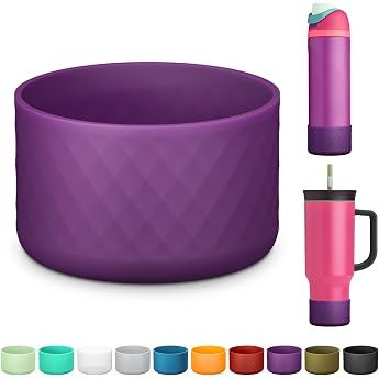 Silicone Boots for Owala Water Bottle 24oz Non-Slip Protective Cover for FreeSip/Twist/Flip Stainless Steel Water Bottle Accessories