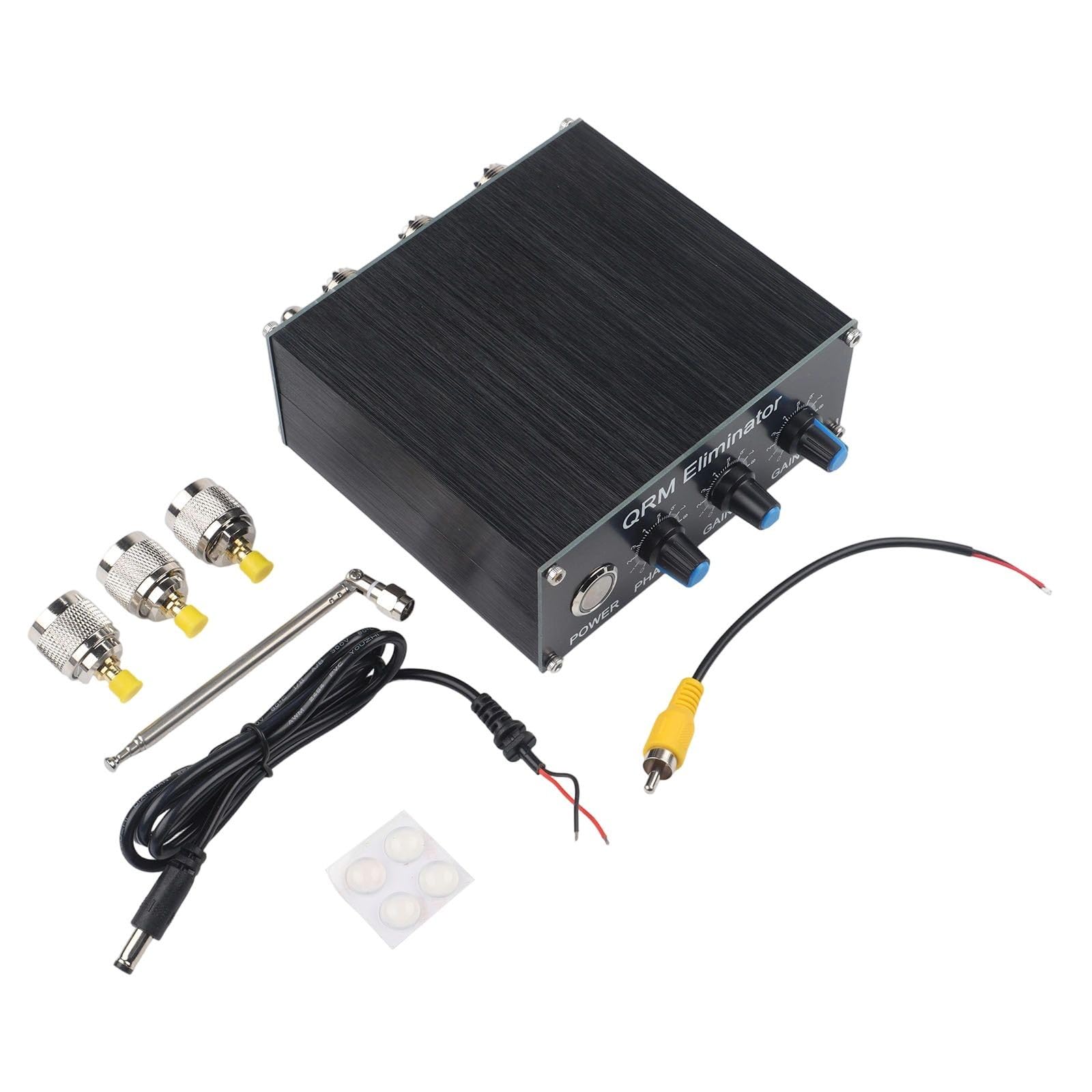 QRM Eliminator X-Phase HF Bande Seconda Generazione per Ricevitore Radio, 30 MHz, con Controllo PTT e Regolazione di fase, Nero