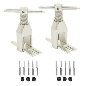 2 PCS Aluminum Alloy Motor Pinion Gear Puller Tool, Professional Gear Remover Extractor for RC Car Model Small RC Helicopter Motor Pinion Parts Repair Accessories